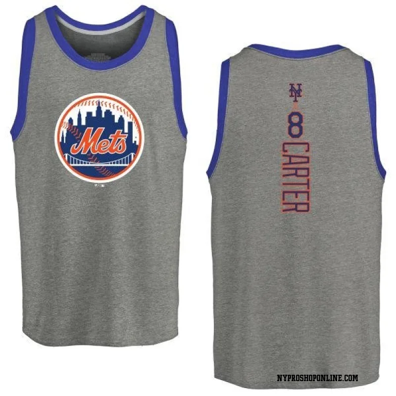 New York Mets Men's 500 Level Gary Carter New York Gray T-Shirt